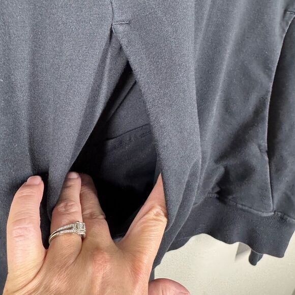 Lululemon Scuba Black Pullover Hoodie Stretch French Terry Sweatshirt 8 W3BRRS - Picture 2 of 6